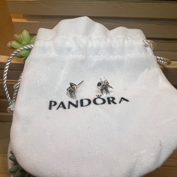 Pandora Sparkling Swallow Stud Earrings - Picture 4 of 6